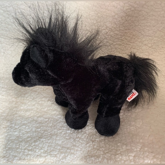 GANZ Webkinz Black Horse Stallion Plush Stuffed Animal - No code - Picture 2 of 11
